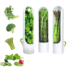 Arthink Kitchen Accessories Vegetable Fresh Keeping Bottle ABS Grade Transparent Airtight Leak Proof Stackable Herb Storage Container for Easy Viewing Preservation Function TikTokShopBlackFriday