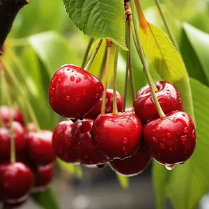 30Pcs Carmine Jewel Dwarf Cherry Fruit Tree Seeds Attract Pollinators Ideal for Home Gardens Non GMO Heirloom Seeds