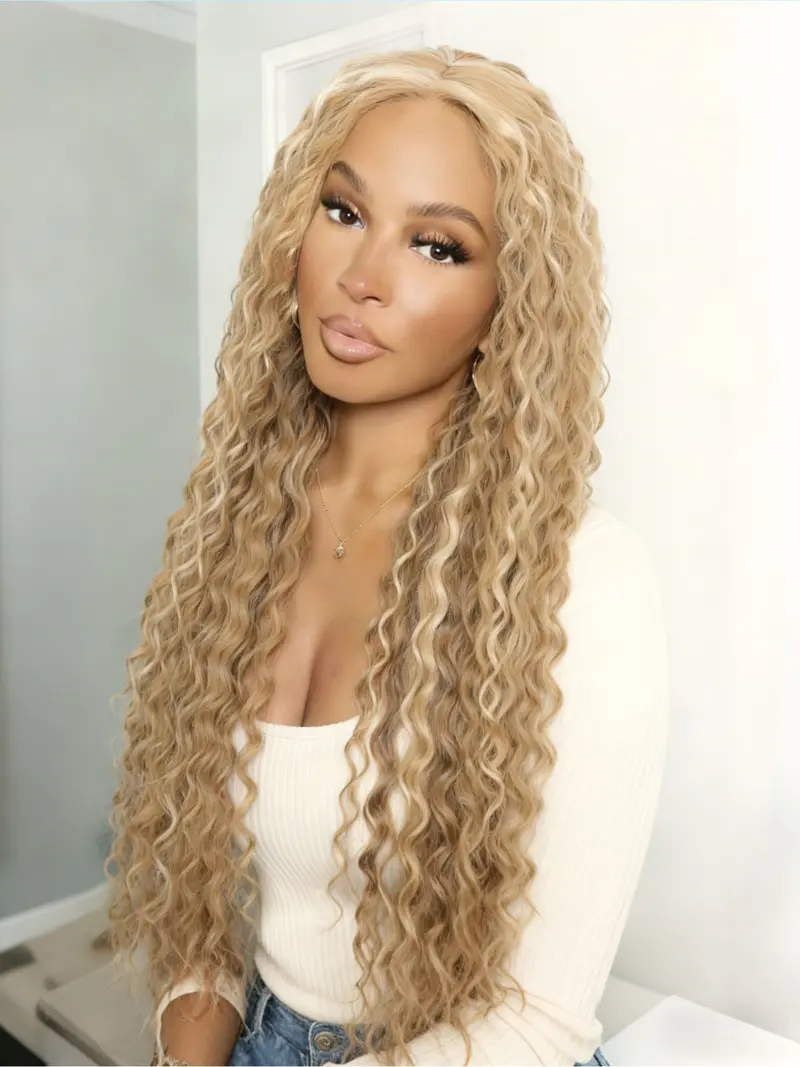 curly blonde wig hairstyle - TikTok Shop display picture 3