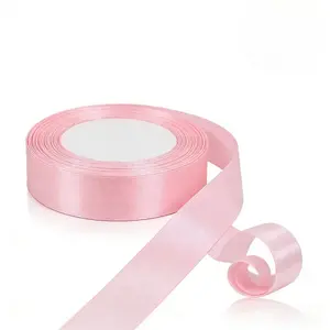 Blush Pink Satin Ribbon 1 Inch Wide x 24.3 Meters, for Handicrafts & DIY Crafts, Seasonal & Decorative Wreaths, Sewing Projects & Fabric Embellishment, Wedding Party & Ceremony Decorations, Gift Wrapping Supplies