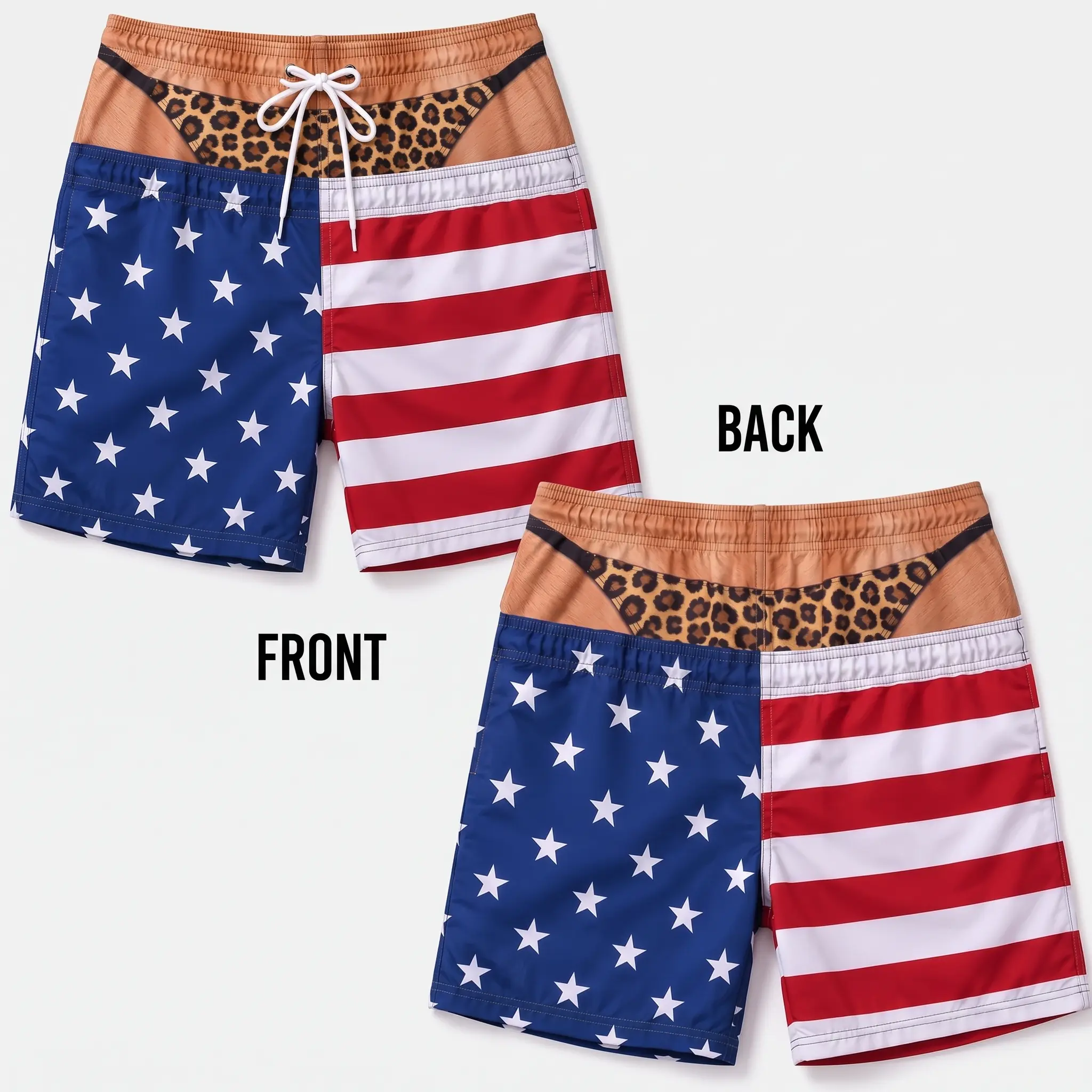 Funny Men’s Swim Trunks, Custom Fake Underwear Beach Shorts, Wide Load Birthday Gag Gift For Him, Summer Gag Gift For Men, Summer Vacation
