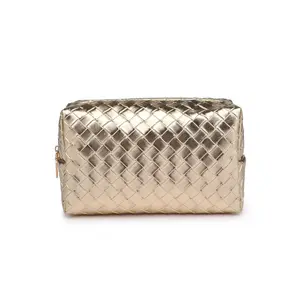 NEW!! Gold Woven Travel Pouch
