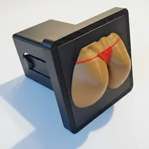 The Rear View You Can't Ignore Hitch Cover 2 - Custom 3D-Printed Sculpted Design ASA Plastic Head-Turner for 2-Inch Trailer Hitch Receiver