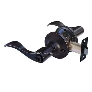 Constructor Prelude Privacy Lever Door Lock with Knob Handle Lockset- Oil Rubbed Bronze
