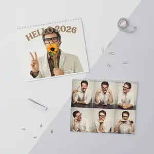 PP 2026 Wall Calendar Planner, Unique Holiday Gift, Fan Gift, Gift For Her, Celebrity Merchandise, Celebrity Crush Merch