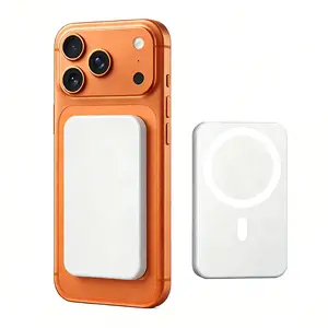 5000mAh Magnetic Power Bank, Wireless Portable Charger, MagSafe Fast Charging Battery Pack for iPhone 17/16/15/14/13/12/Plus/Pro Max, Compact Device Smartphone Chargeable