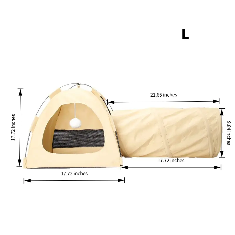 Tunnel tent nest beige L