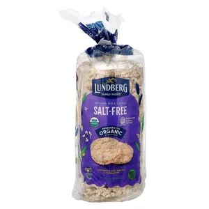 Lundberg Organic Brown Rice Cakes, Salt-Free, 7.1 oz (202 g)