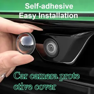 Car Camera Protection Cover Set, 360° Lens Guard, Adhesive Backing, Scratch & Crack Prevention, Universal Fit for All Car Models, Dashcam