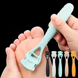 Foot Scraper Tool for Dead Skin Removal, Foot Callus Remover, Pedicure Accessories for Smooth Feet, Leather Foot Care Knife, Personal Grooming Kit