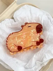 Cute Cartoon Animal Hair Claw Clip for Women, Simulated Design Suitable for Ponytail & Bun Hairstyles, Fashionable Accessory, Synthetic Claw Clip, Clip in Claw, Fun Hair Clips