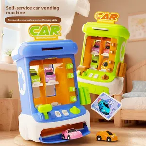 Early Education Educational Children's Swipe Card Car Vending Machine Simulation Automatic Vending Machine Small Car Pretend Play Toy Educational Boys and Girls Toy Improve Children's Hands-on Ability