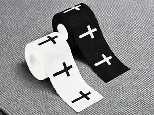 Cotton Christian Athletic Tape,2-Pack Cross Pattern Athletic Tape, 2” x 23ft zinc oxide cotton tape. Breathable with strong adhesion, ideal for athletes in football, baseball, tennis and gymnastics, also great for daily first aid and injury support.