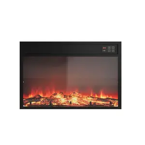 Garvee 30'' Farmhouse Electric Fireplace, 3D Flame Effect