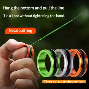 Fishing Line Puller Ring with Anti-Slip Tightening Feature and Line Management, Ideal for Lure Fishing and Knot Tying, Essential Fishing Accessory