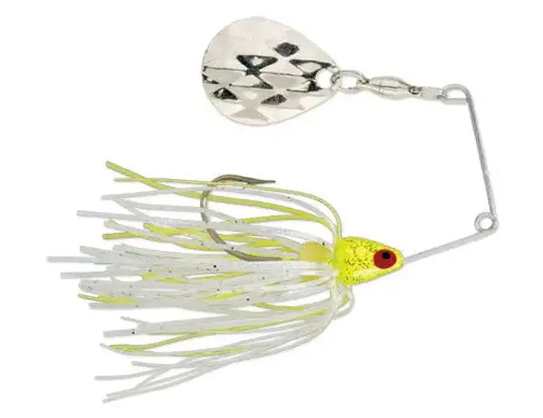 Strike King Mini-King Spinnerbait - Chartreuse Head Chartreuse/White Skirt