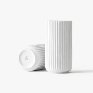 Lyngby Vase 8.1" in White, from Lyngby Porcelaen