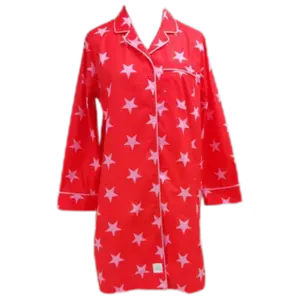 Red/pink star Sleep Shirt
