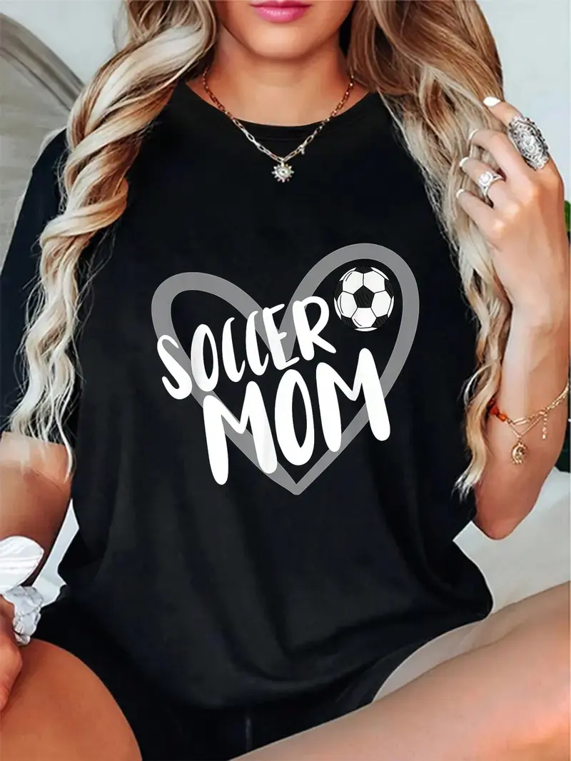 100% Cotton Soccer Apparel Soccer Mom T-Shirt