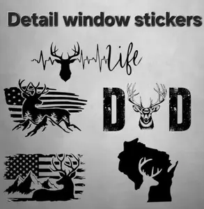 Buy one get one FREE Hunt Life Hunting Vinyl Decal Sticker, Deer Hunting, Hunting Decal for Truck, Gifts for Him, Hunter Gift, Truck Gift