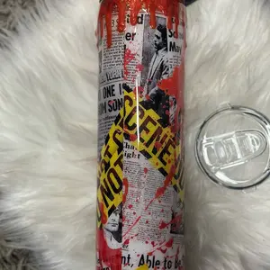 35 ounce stainless steel true crime junkie epoxy tumbler