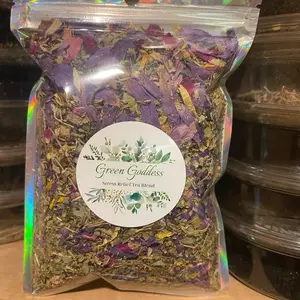 GREEN GODDESS Natural Stress Relief Herbal Tea Blend, Herbal Beverage