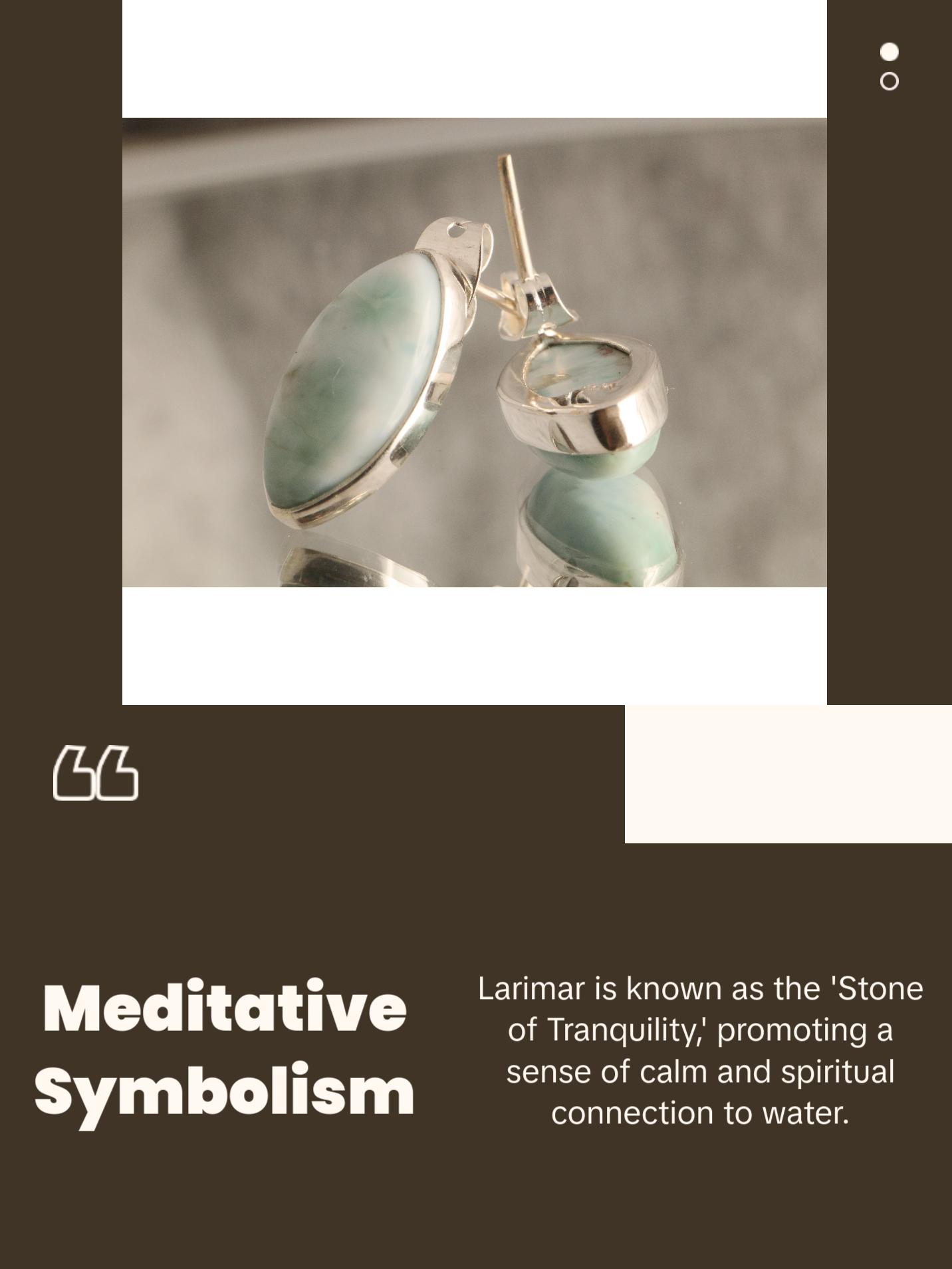 Ocean’s Calm - Larimar 925 Silver Earrings