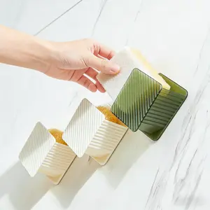 Nordic Style Kitchen Draining Storage Rack, Multi-Functional Countertop Organizer with Sponge & Scouring Pad Drying Tray