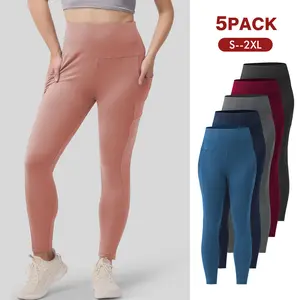 Capri Leggings for Women  Stretch Tummy Control 5/3Pack Leggings  Yoga Pants for Cycling Workout Leggings For Womens leggings with pocket