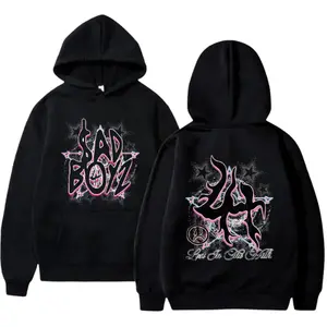 SAD BOYZ by Junior H X Lost Hills Stars White Hoodie, Sweatshirt, T-Shirt, Singer Rapper Unisex Oversize Streetwear Tee, Hip Hop Concert Outfit, Rap Music Tour Merch