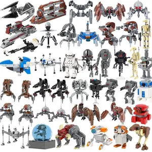 2026 new MOOXI Space Wars Series Robot Model MOC Brick DIY Diorama Adult Children Toys Building Block Set Montessori Gift Room Decoration