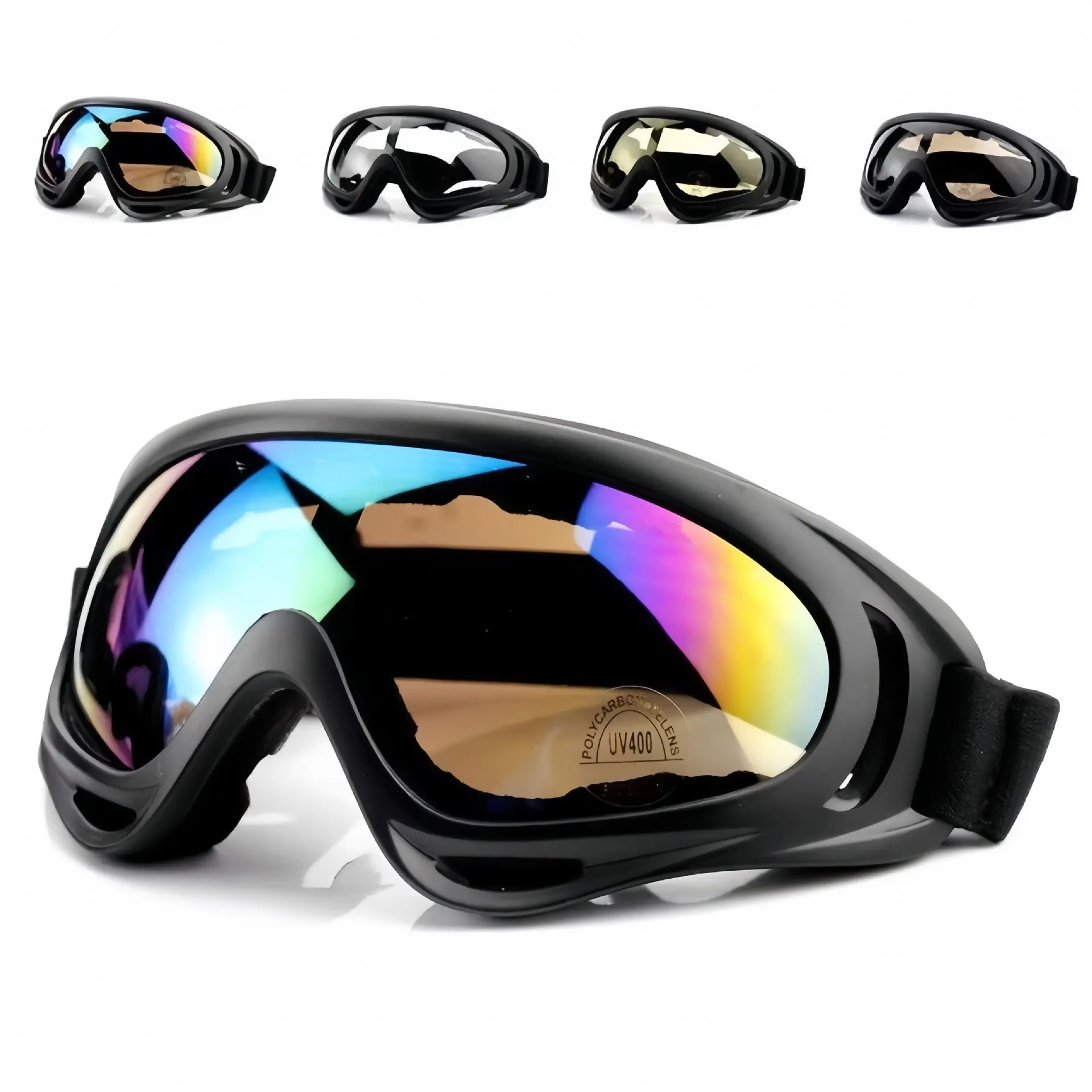 Ski Goggles, 1 Pack Snow Goggles Snowboard Goggles for Men Women Kids - UV Protection Foam Anti-Scratch Dustproof