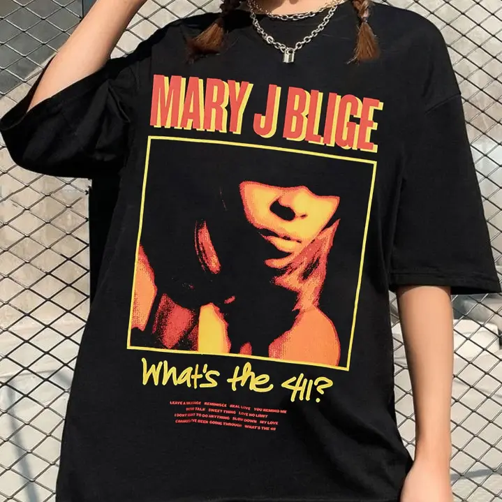 Classic Fit Crew Tee - Mary J Blige Black