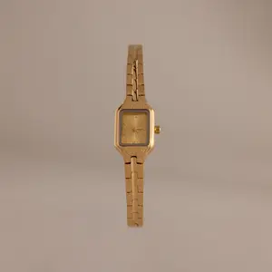 Serpent Chain Timepiece by Caitlyn Minimalist - Dainty Geometric Link Watch in 18K Gold Finish - Art Deco Jewelry - Gift for Her