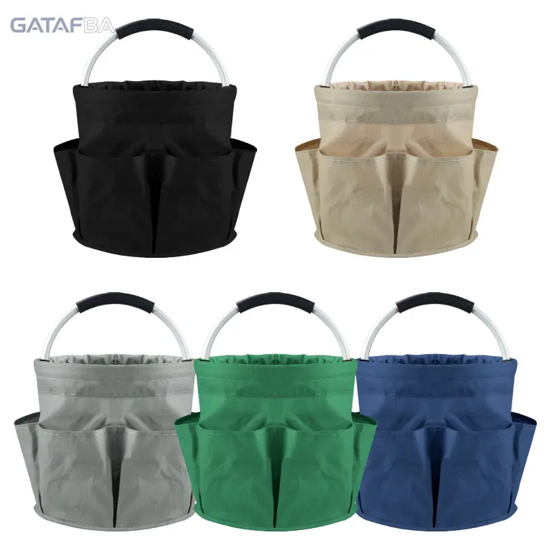 Outdoor Camping Utensil Storage Bag - Oxford Cloth Collapsible Compact Handheld Tote, Waterproof Wear-Resistant Multi-Purpose Gear Organizer for Travel, Picnics, Hiking