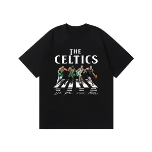 Celtics Walking Abbey Road Signatures Basketball S, All-Inclusive Style: Graphic Tee for Everyone