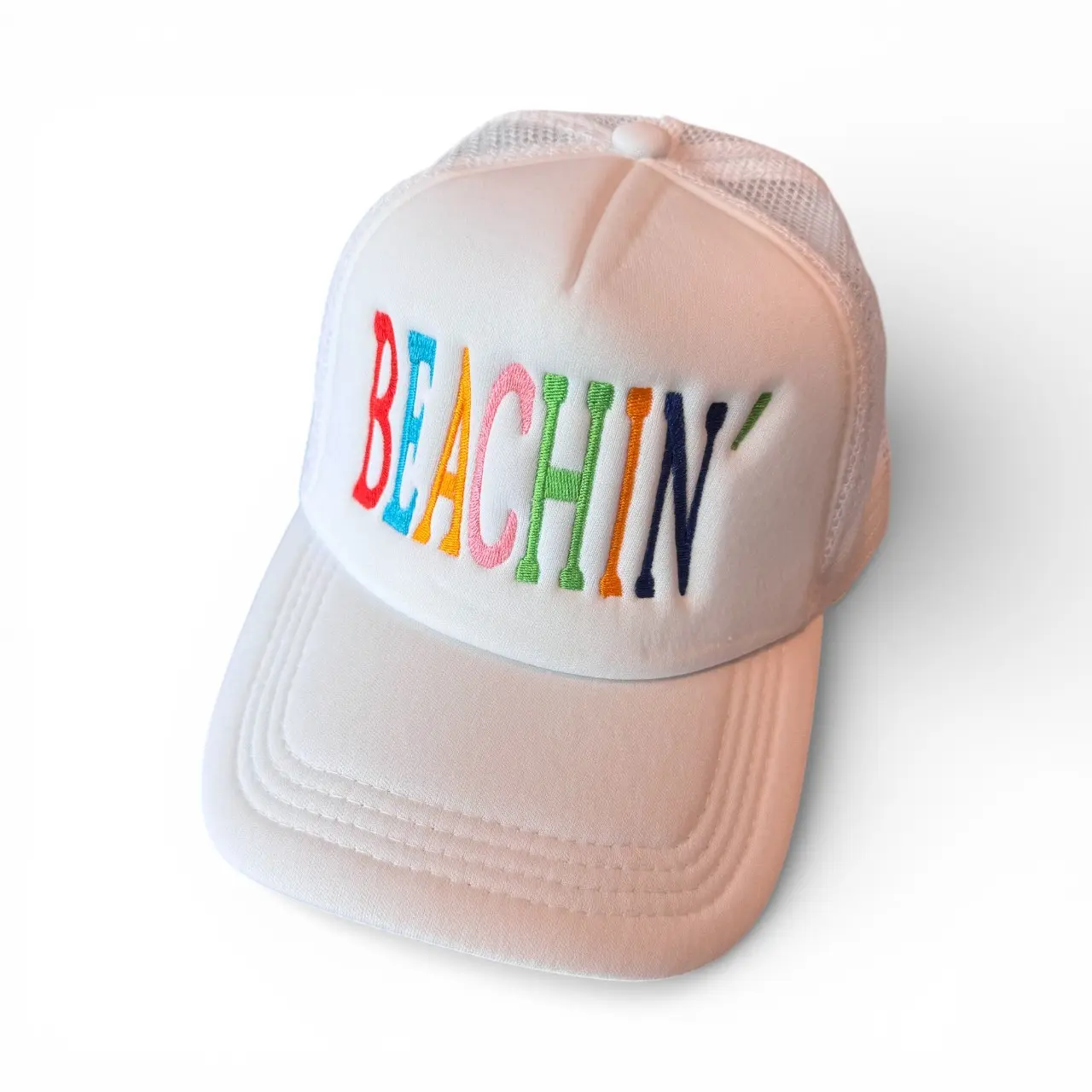 Embroidered Hat for beaching, cruises, vacation and everything summer. Design Unisex Adjustable Snap-Back Cap for Parties Beach & Social Gathering