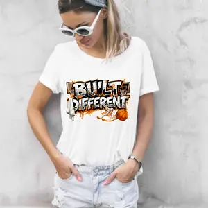 Built Different Basketball Design Direct To Film Print, DTF Print, Ready To Press Print For T-Shirts