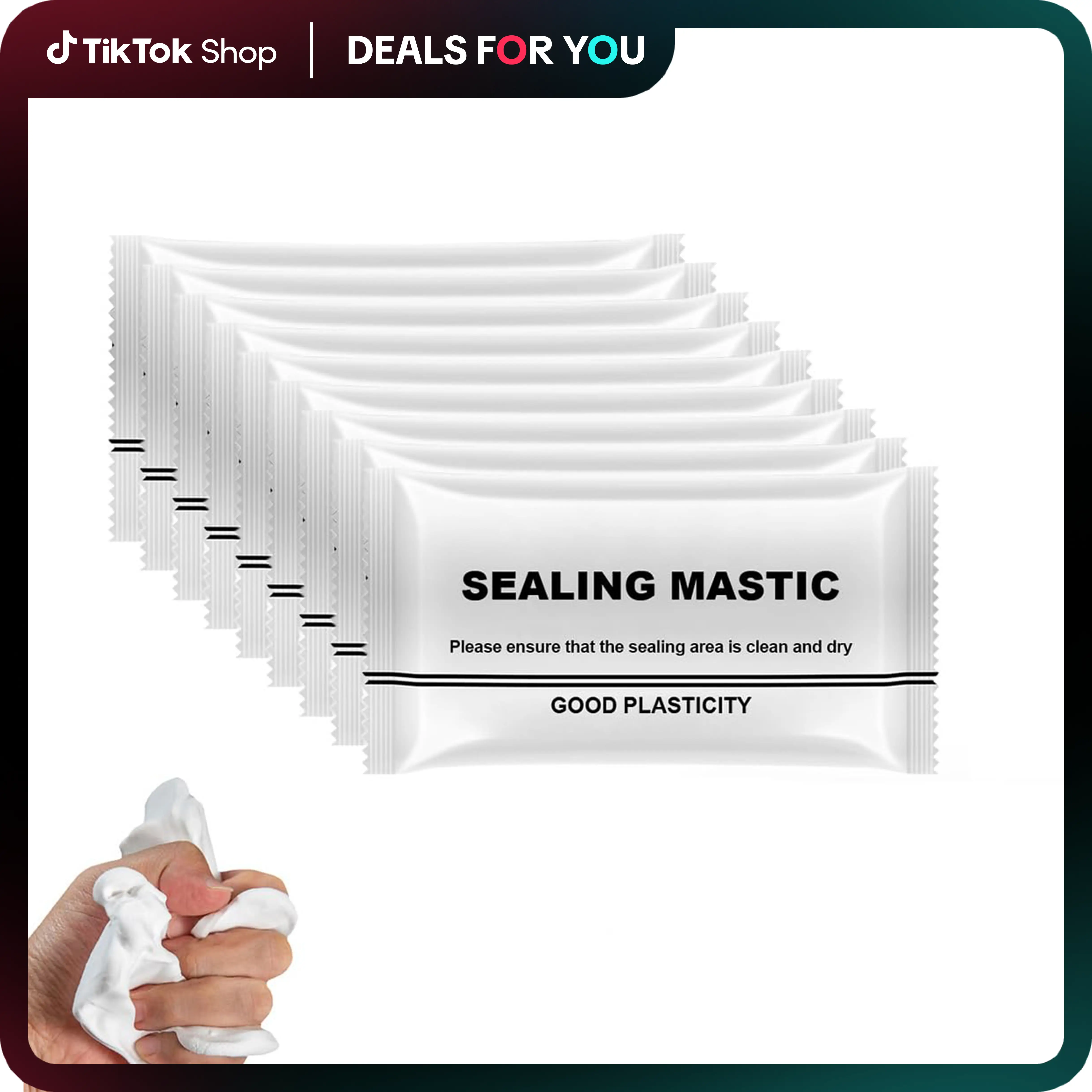 10Count Waterproof Sealant Putty,Quick Mending Mud,Repair Wall Holes,for Drain Connection,Wall Hole,Air Conditioning Hole Waterproof Seal Putty.Mirror