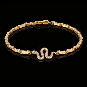 【7inch by 3mm Snake Bracelet】[FOLYSTUY(W154)] Snake Bracelet Fashion Unisex Bracelet for Women and Men Elegant ,Daily Wear