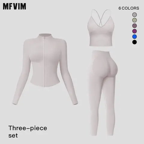 MFVIM Women’s Seamless Sport Clothing Tapered Back, High Stretch Tights, All Season Matching Workout Set for Gym, Fitness Training & Running,back to school,back to school haul,sohochic