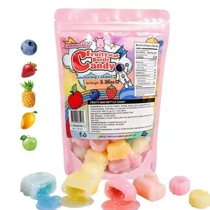 GummyGlow 5.36oz Waxy Fruit-Filled Candy, Chewable Waxy Candy, Retro Nostalgic Novelty Treats, Classic Variety Flavors for Old School Candy Lovers, ASMR Lovers and Gifts