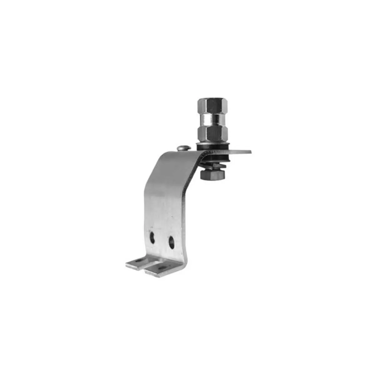 212 MAIN Stainless Steel Short Drop Antenna Mount, 2.25-inch Truck Antenna Replacement Bracket with 3 Mounting Holes for Fenders and Trunk Lids