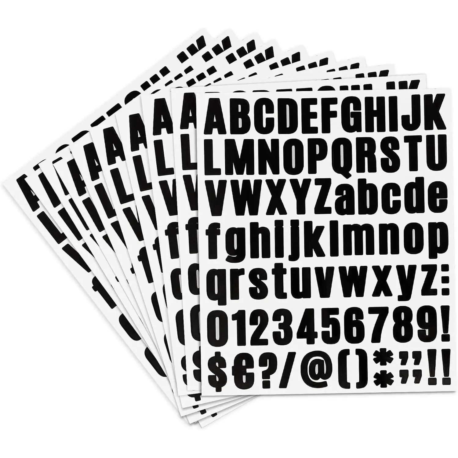 Letter Stickers, Alphabet Stickers, 10 Sheets Mailbox Numbers Stickers, 810 count 1 Inch Self Adhesive Vinyl Letters Stickers, Black Letter Decals for Mailbox, Sign, DIY Crafts, Door, Window, , Home
