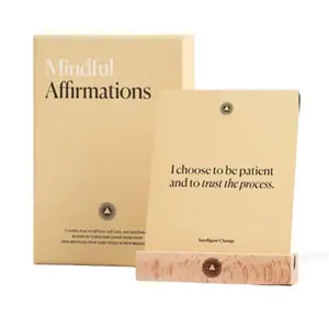 Mindful Affirmation Cards with Display Stand, Deck of 52 Positive Affirmations - Original Edition