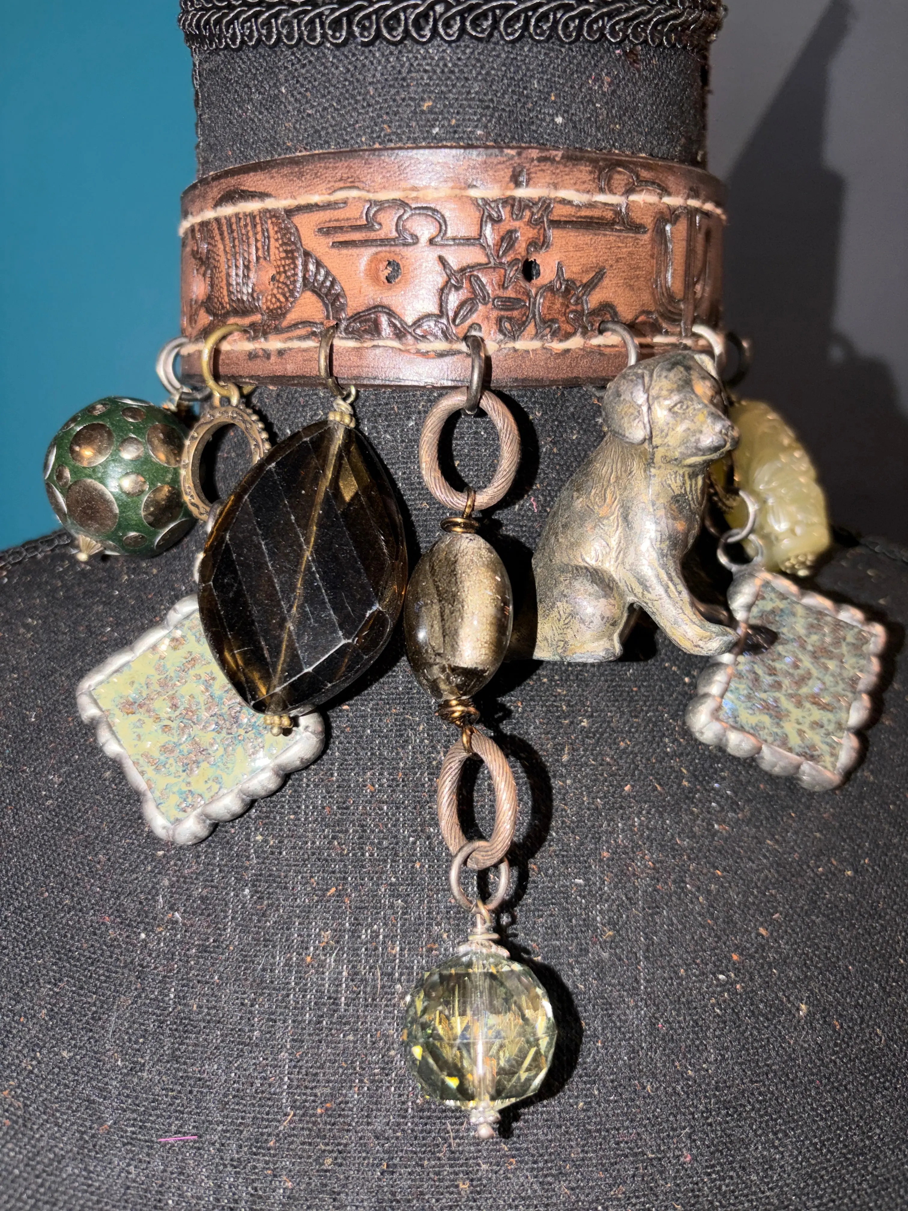 Good girl gone bad Handmade Leather Choker