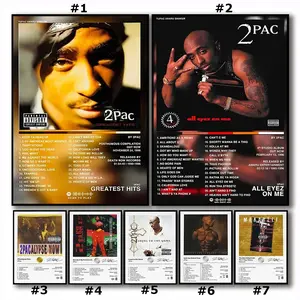 2Pac Music Album Cover Aesthetic Pictures Pop Hip Hop Rapper Tupac Posters