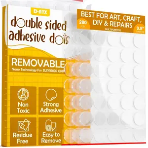 Double Sided Tape Sticky Dot Removable Putty No Trace Clear Sticky Tack Waterproof Stickers for Festival Decoration Picture Hanging Museum Wax Gel, Earthquake Putty Hanging Strips Mounting Dots D-NYX