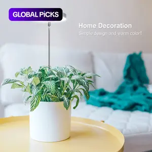 Garden plant growth light, USB angel ring LED full spectrum plant light, promotes flower growth, adjustable height brightness, 4/8/12 hour timed switch, timed dimming, suitable for small plants, Grow Lights
