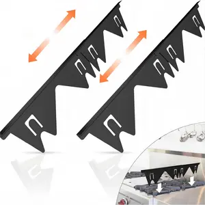 Stainless Steel Stove Gap Covers Kitchen Counter Gap Filler Strip Heat Resistant Oven Side Sealing Strip Universal Kitchen Gadgets Non-slip